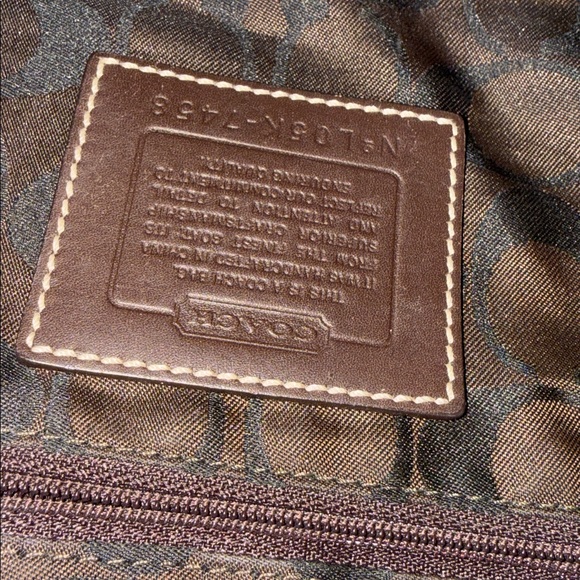 Gunmetal Coach Leather Shoulder Bag - Picture 9 of 10